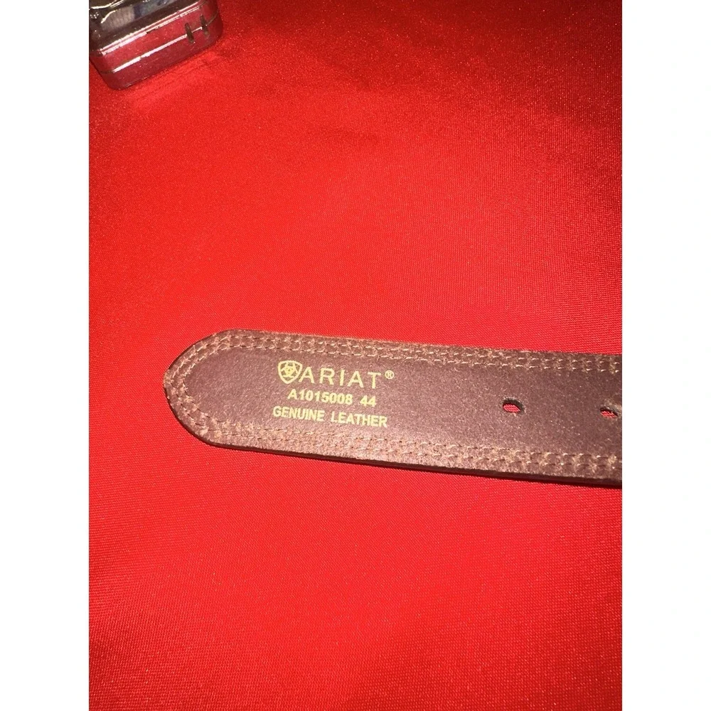 Ariat Men's Leather Brown Western Style Belt Size 44